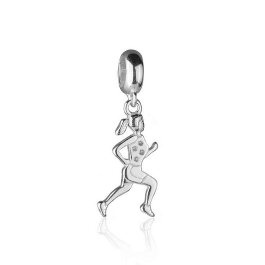 Berloque de Corredora Prata com Zircônia Pra Ter Estilo