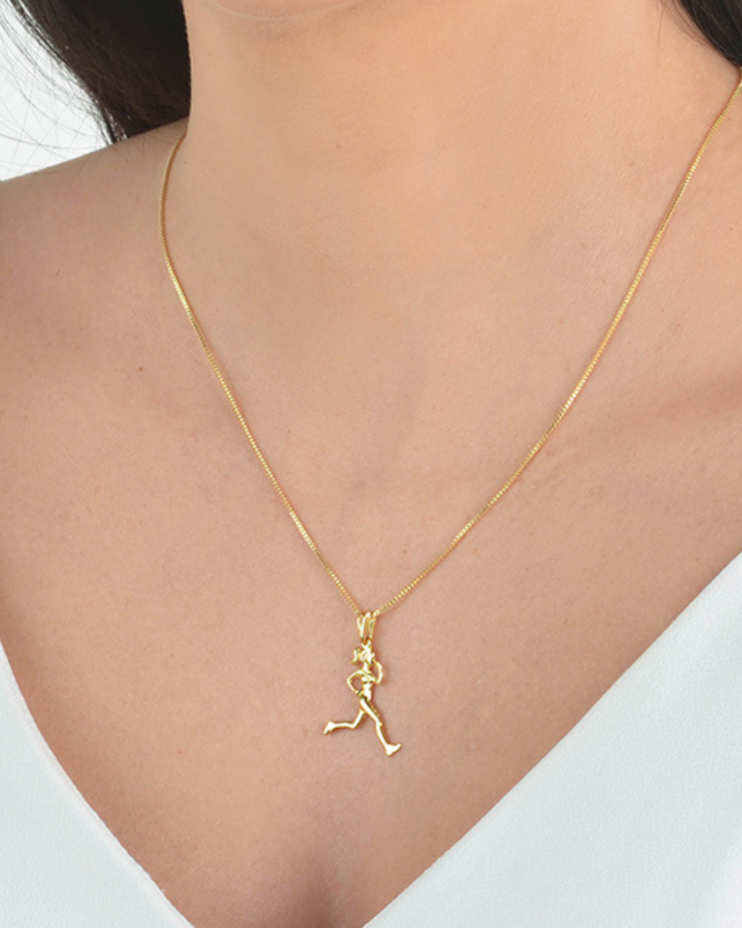 Colar Banhado a Ouro de Corredora- Pra Ter Estilo praterestilo.com.br