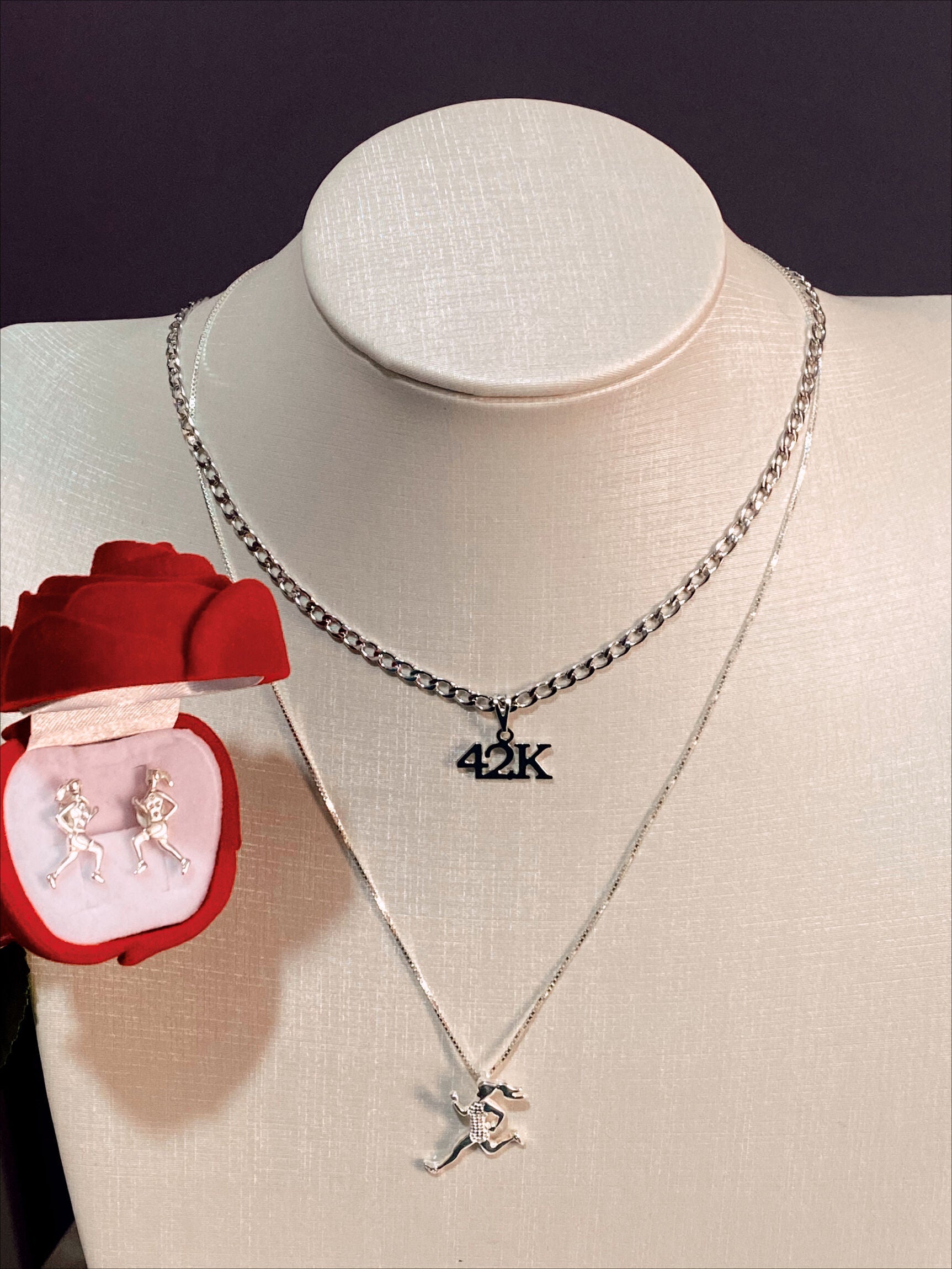 Brinco de Prata de Corredora Grande Pra Ter Estilo