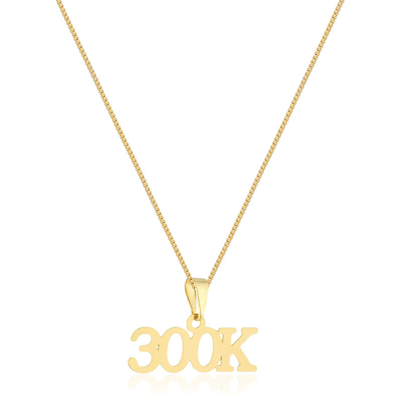 Colar Banhado a Ouro 300K – A Conquista da Longa Distância praterestilo.com.br