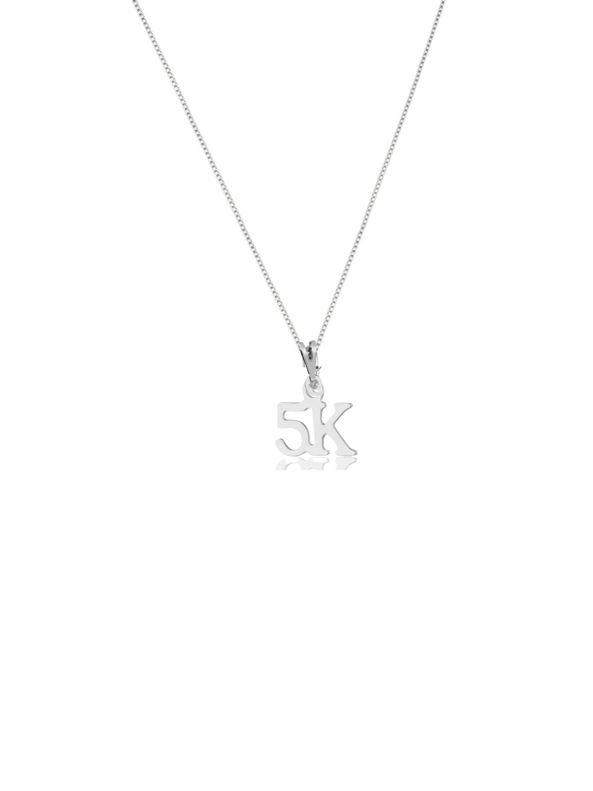Colar Prateado 5K - Celebre a Jornada Inicial Pra Ter Estilo