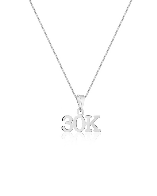 Colar Banhado a Ródio 30K – A Conquista da Longa Distância praterestilo.com.br