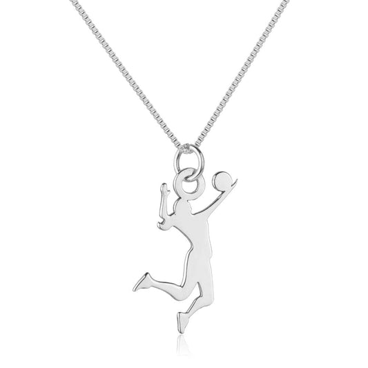 Colar de Prata de Vôlei Pra Ter Estilo