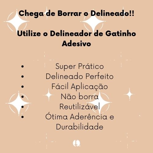 4 Pares de Delineador Adesivo de Gatinho Prático