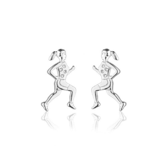 Brinco de Prata de Corredora Grande Pra Ter Estilo