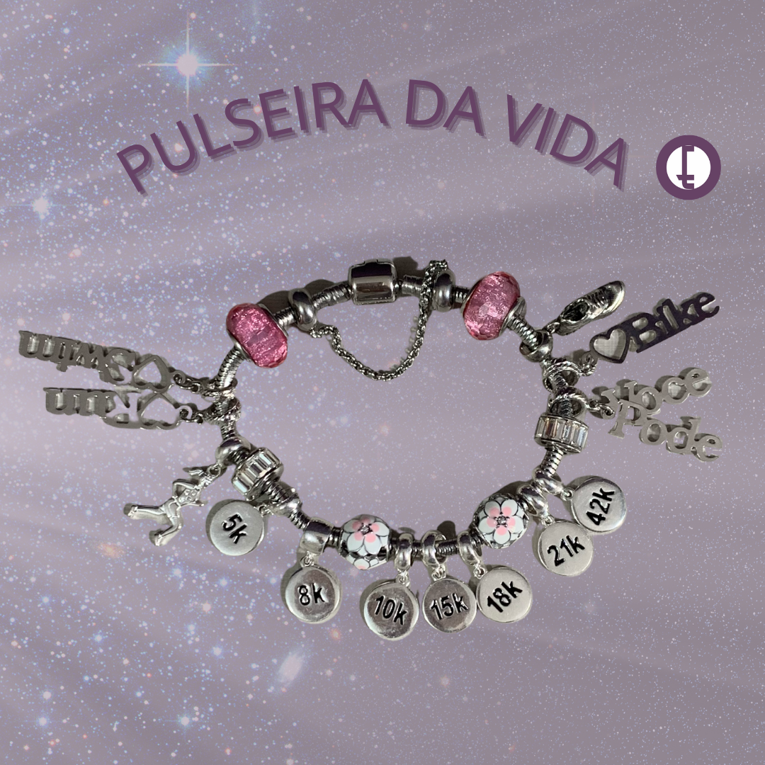 Pulseira da Vida em Aço Cirúrgico para Berloque