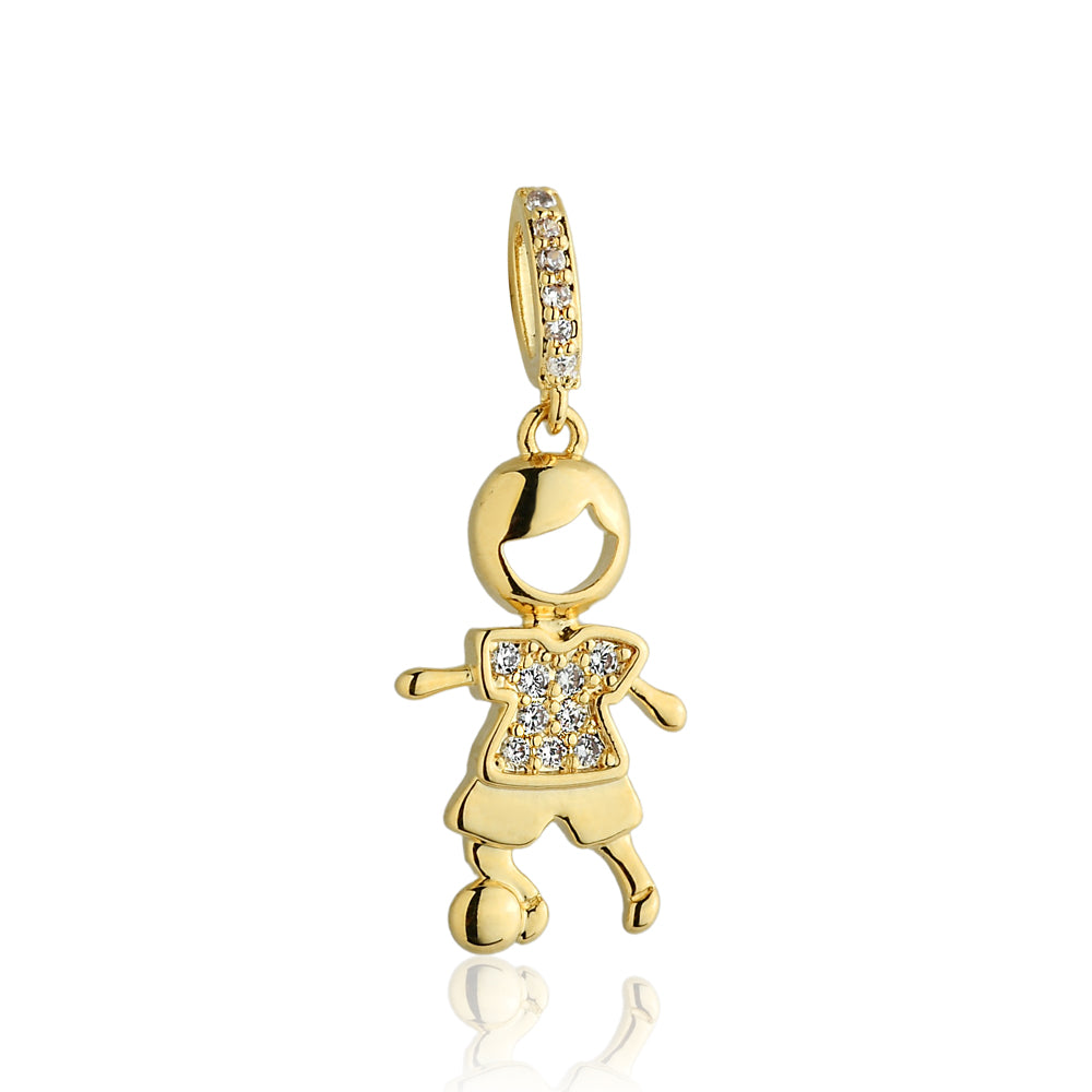 Pingente Banhado a Ouro de Menino (a)