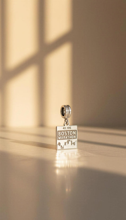 Berloque_de_prata_Maratona_de_Boston