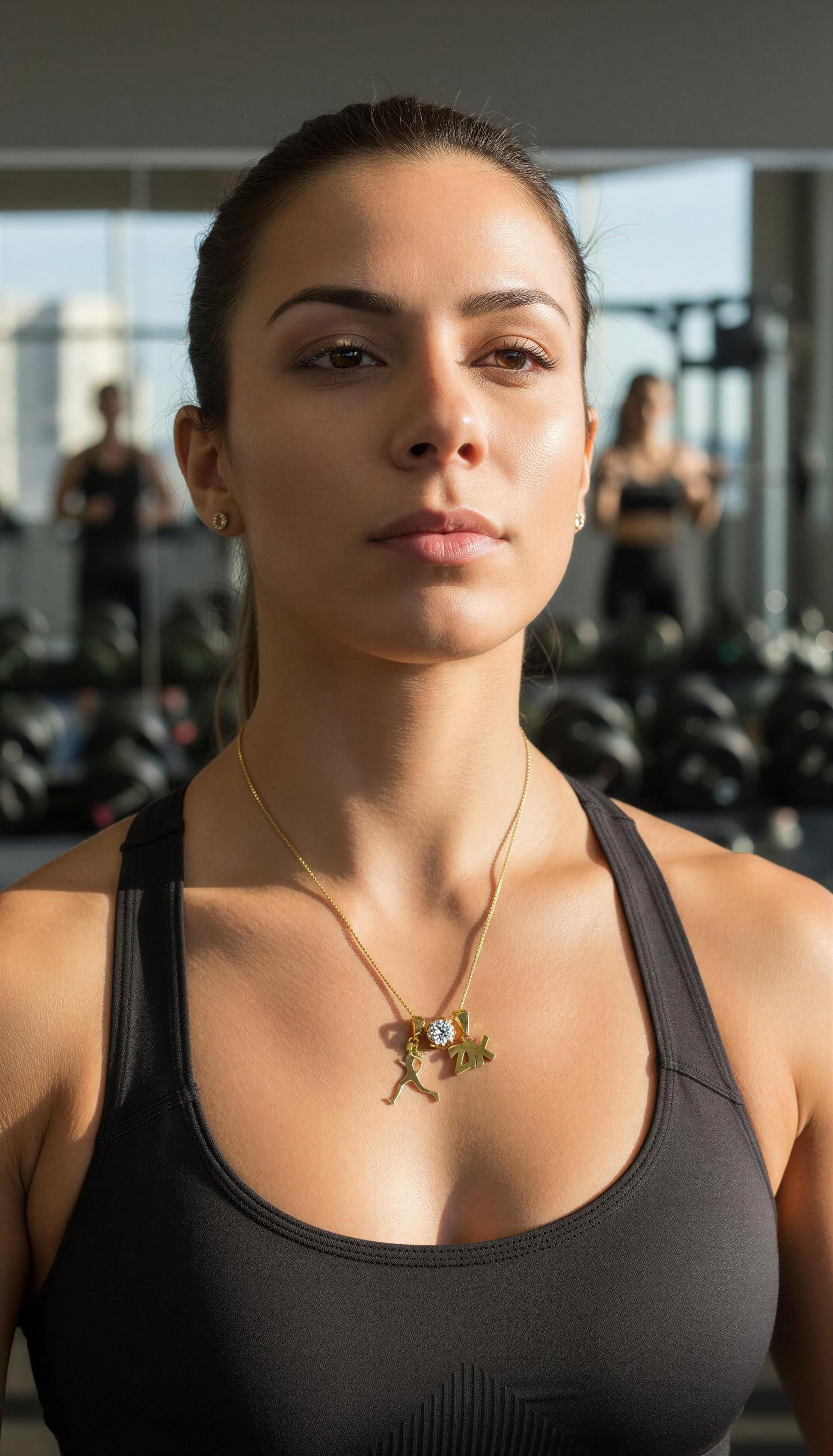 Colar Dourado de Corredora com 21k