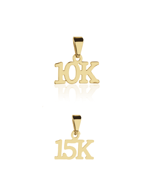 Pingente Banhado a Ouro de KM