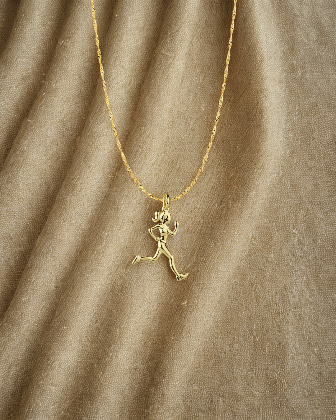 COLAR DOURADO DE CORREDORA