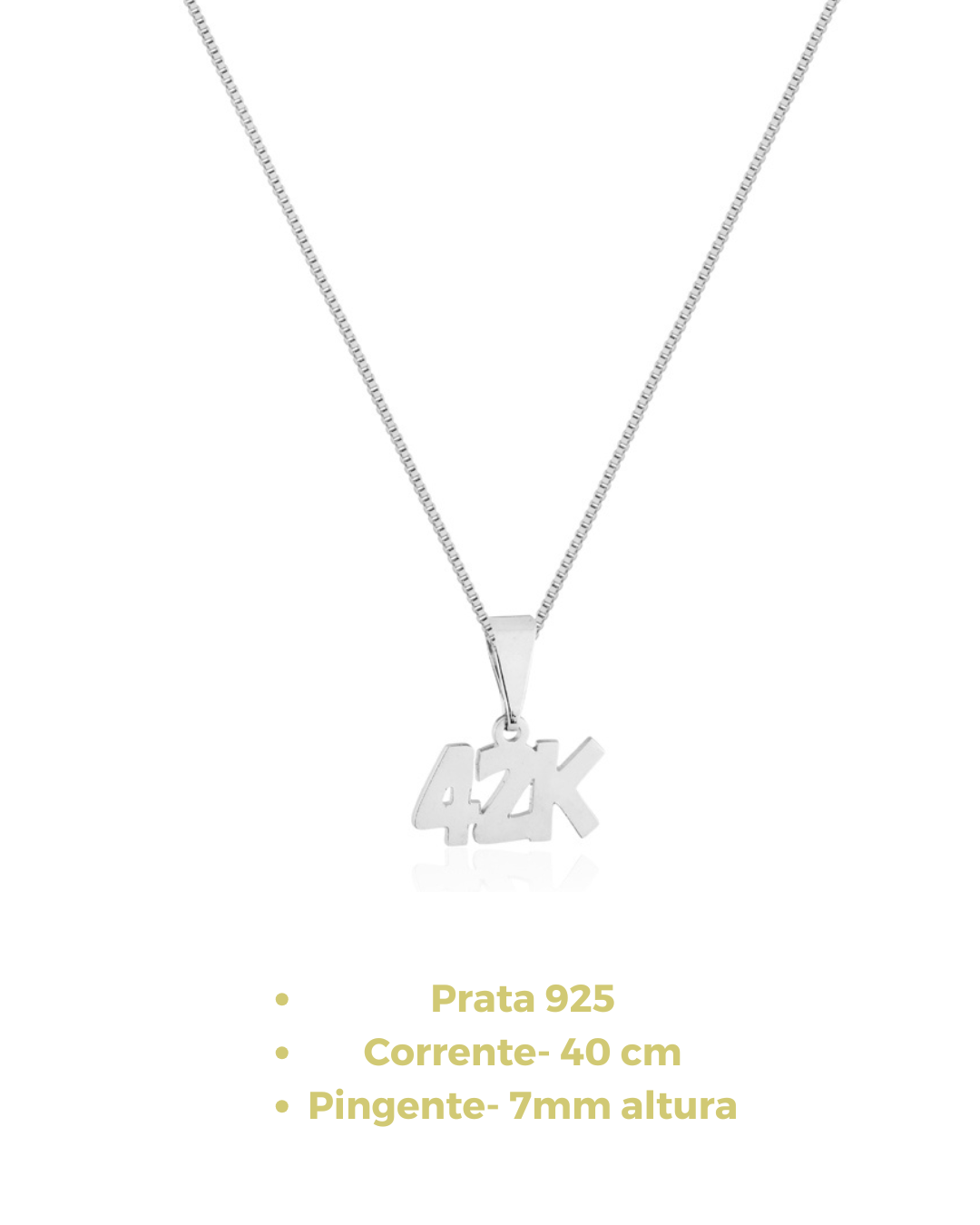 Colar de Prata 925 com Pingente 42K – Maratona da Transformaçãoo- NEW praterestilo.com.br