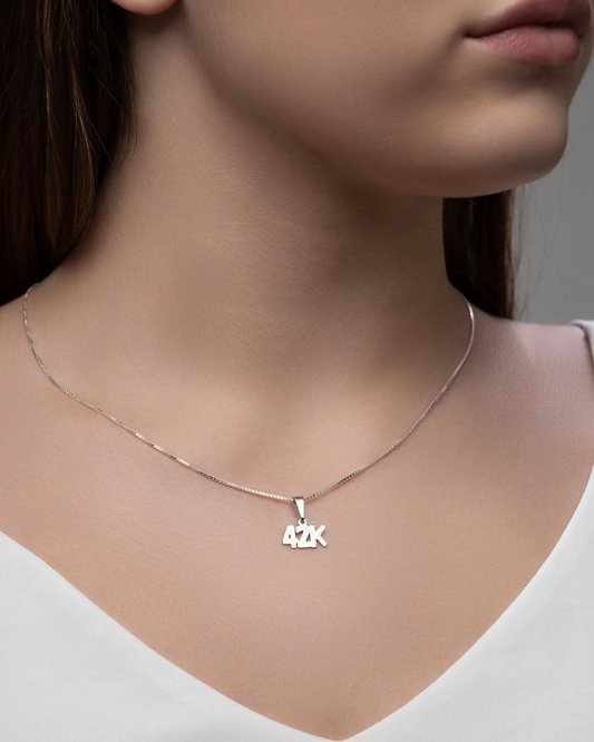 Colar de Prata 925 com Pingente 42K – Maratona da Transformaçãoo- NEW praterestilo.com.br