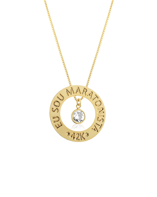 colar 42k dourado