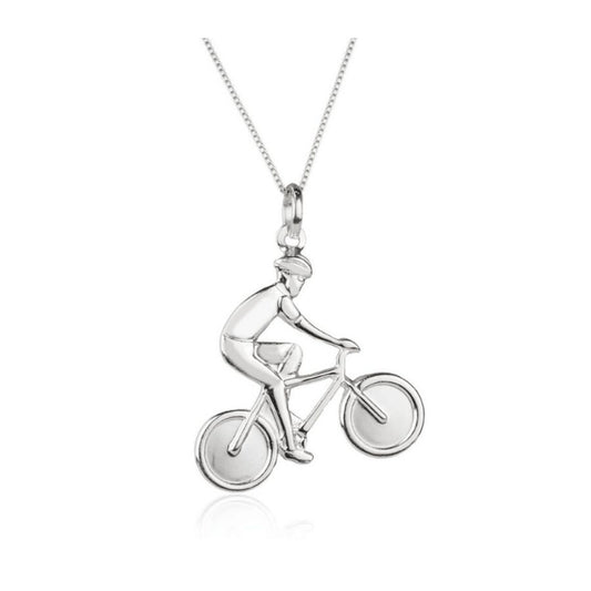 Colar de Prata de Ciclismo Masculino Pra Ter Estilo